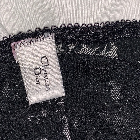 Vintage Christian Dior high cut black lace panties - Picture 3 of 15